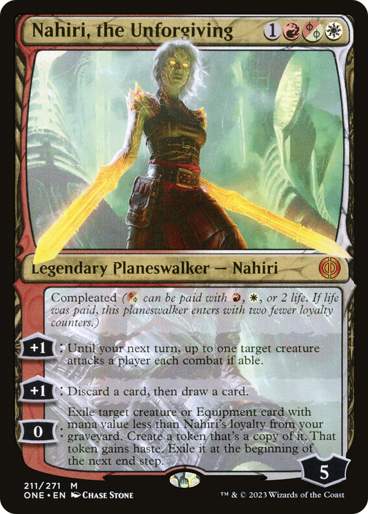 Nahiri, the Unforgiving (ONE-211) - Phyrexia: All Will Be One Foil