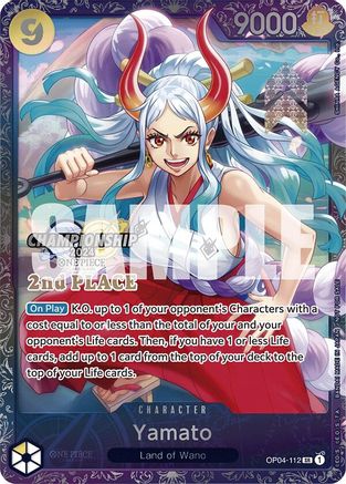 (OP04-112) Yamato (Championship 2024 Finals 2nd Place) - One Piece Promotion Cards Nonfoil