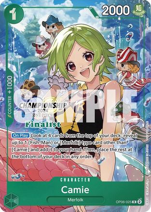 Camie (Championship 2024 Finalist Card Set) (OP06-025) - One Piece Promotion Cards Foil