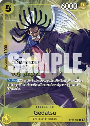 Gedatsu (Championship 2024 Top Player Pack) (OP05-102) - One Piece Promotion Cards