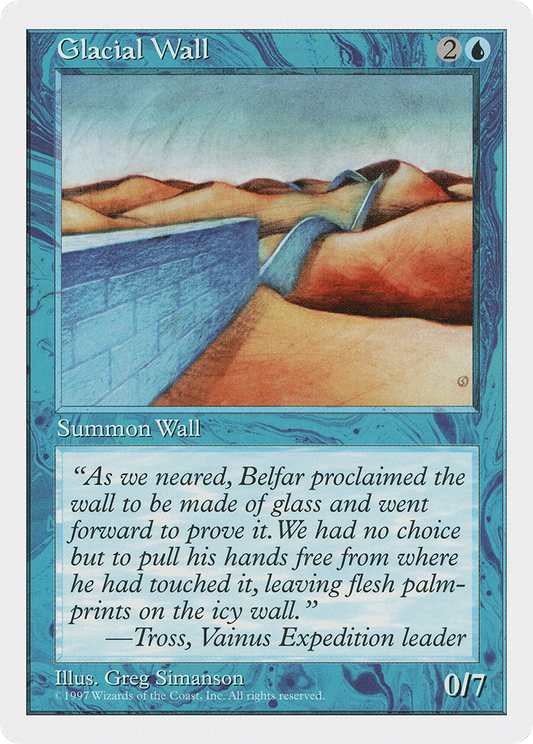 Glacial Wall (5ED-091) - Fifth Edition