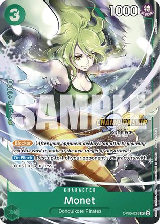 Monet (CS 2024 Event Pack) (OP05-036) - One Piece Promotion Cards Foil