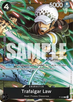 (P-038) Trafalgar Law - P-038 (CS 2024 Event Pack) - One Piece Promotion Cards Foil
