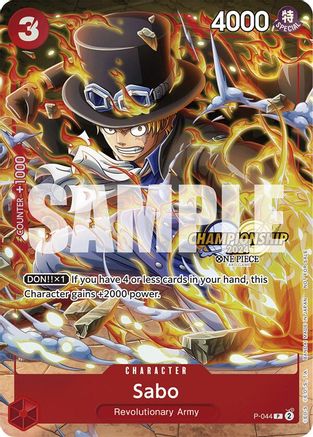 (P-044) Sabo (CS 2024 Event Pack) - One Piece Promotion Cards Foil