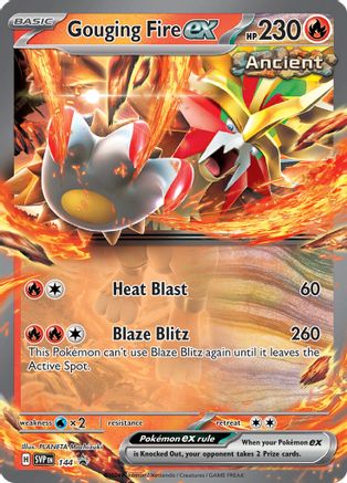 Gouging Fire ex (144) - SV Scarlet & Violet Promo Cards Holofoil - Promo