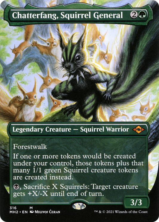 Chatterfang, Squirrel General (MH2-316) - Modern Horizons 2 (Borderless)