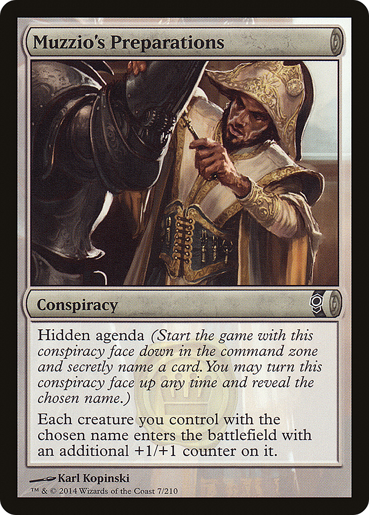 Muzzio's Preparations (CNS-007) - Conspiracy Foil