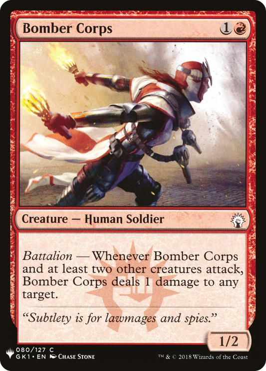 Bomber Corps (LIST-GK1-80) - The List