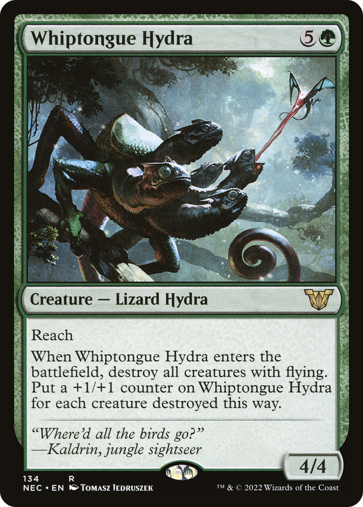 Whiptongue Hydra (NEC-134) - Neon Dynasty Commander