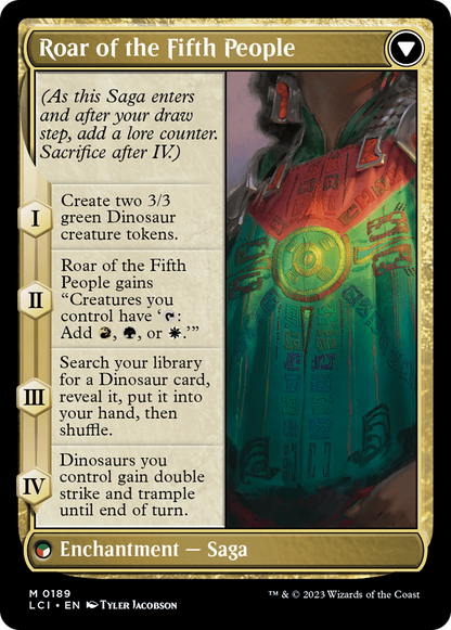 Huatli, Poet of Unity // Roar of the Fifth People (LCI-189) - The Lost Caverns of Ixalan Foil