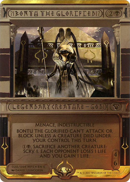 Bontu the Glorified (MP2-020) - Amonkhet Invocations (Borderless) Foil