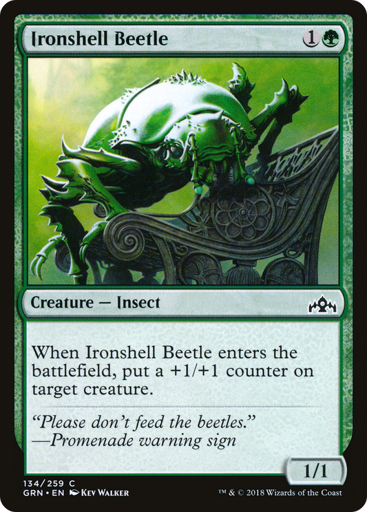 Ironshell Beetle (GRN-134) - Guilds of Ravnica