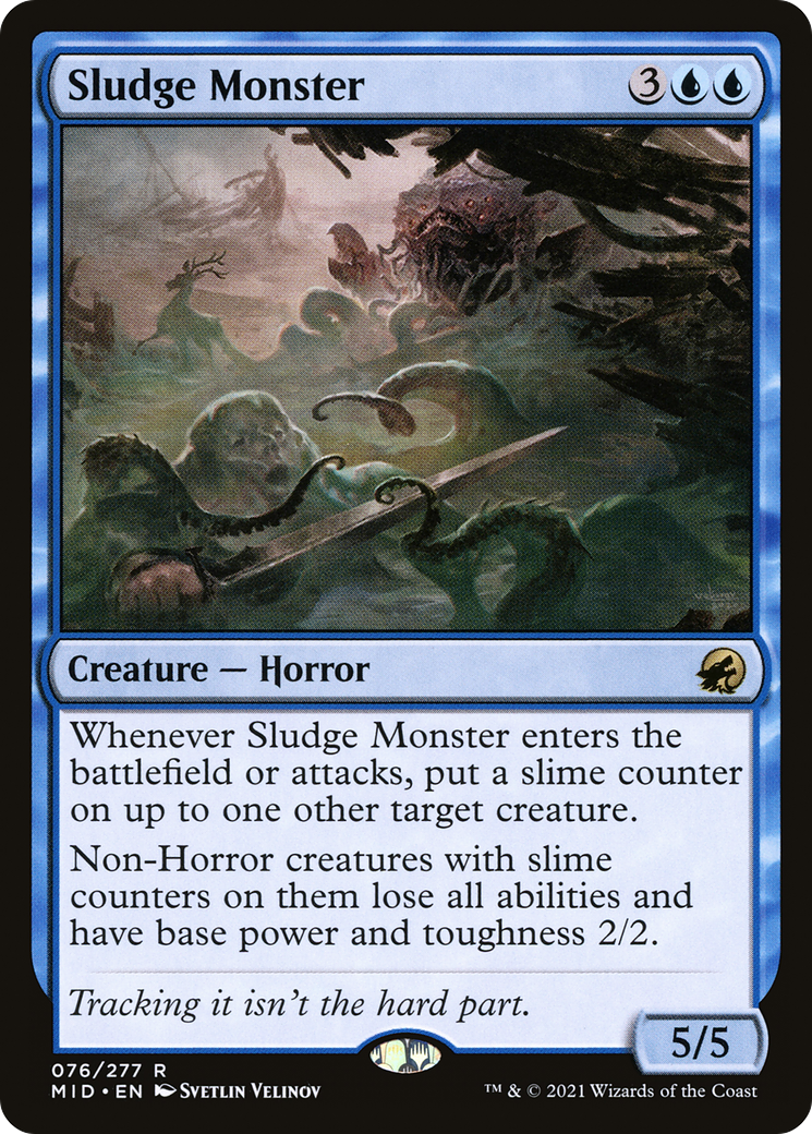 Sludge Monster (MID-076) - Innistrad: Midnight Hunt Foil