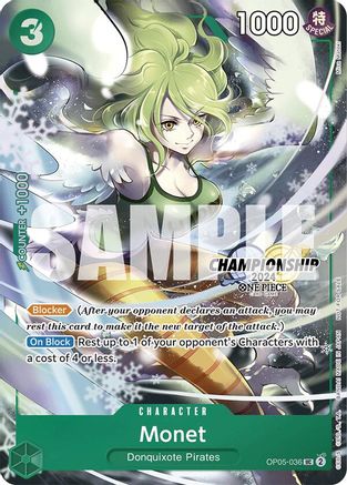 (OP05-036) Monet (CS 2024 Event Pack Finalist) - One Piece Promotion Cards Nonfoil