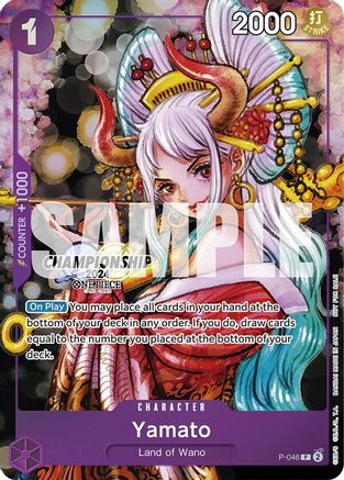 (P-046) Yamato (CS 2024 Event Pack Finalist) - One Piece Promotion Cards Foil