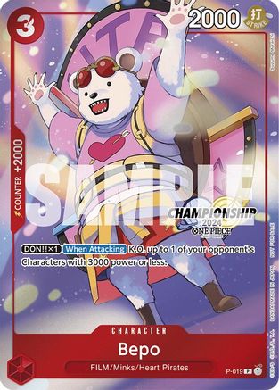 (P-019) Bepo (CS 2024 Celebration Pack) - One Piece Promotion Cards Foil