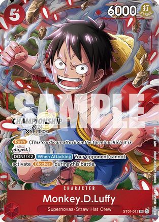 (ST01-012) Monkey.D.Luffy (CS 2024 Celebration Pack) - One Piece Promotion Cards Foil