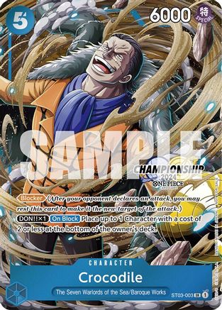 Crocodile (CS 2024 Celebration Pack) (ST03-003) - One Piece Promotion Cards Foil