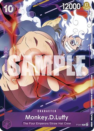 (P-041) Monkey.D.Luffy (CS 2024 Participation) - One Piece Promotion Cards Foil