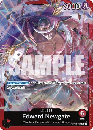 (OP02-001) Edward.Newgate (OP02-001) - Starter Deck 15: RED Edward.Newgate Foil