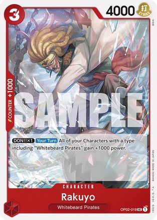 (OP02-019) Rakuyo - Starter Deck 15: RED Edward.Newgate - Normal