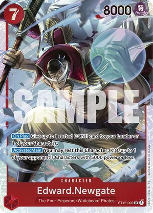 (ST15-002) Edward.Newgate (ST15-002) - Starter Deck 15: RED Edward.Newgate Foil
