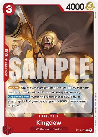 (ST15-003) Kingdew - Starter Deck 15: RED Edward.Newgate Normal