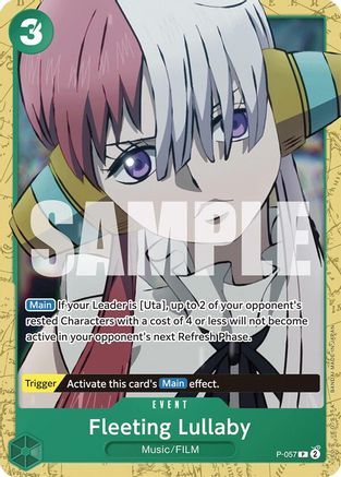 (P-057) Fleeting Lullaby - Starter Deck 16: GREEN Uta Normal