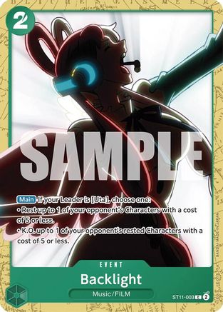 Backlight (ST11-003) - Starter Deck 16: GREEN Uta