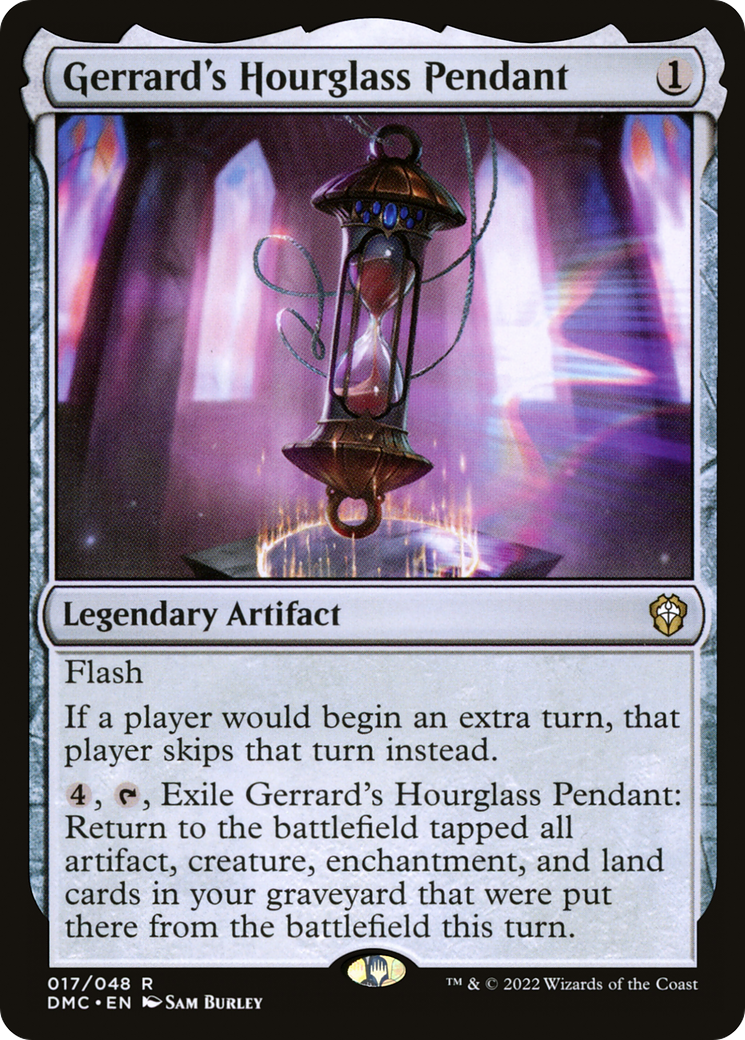 Gerrard's Hourglass Pendant (DMC-017) - Dominaria United Commander