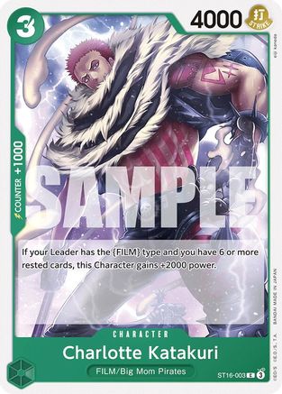 (ST16-003) Charlotte Katakuri - Starter Deck 16: GREEN Uta Normal