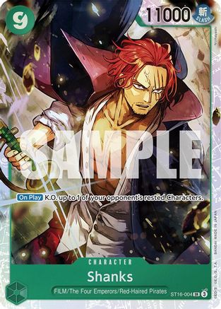 (ST16-004) Shanks - Starter Deck 16: GREEN Uta Foil