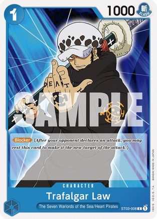 (ST03-008) Trafalgar Law (ST03-008) - Starter Deck 17: BLUE Donquixote Doflamingo Nonfoil