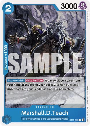 (ST17-005) Marshall.D.Teach - Starter Deck 17: BLUE Donquixote Doflamingo Normal