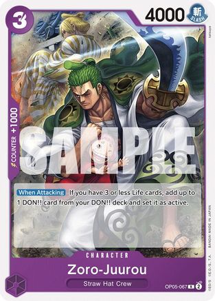 (OP05-067) Zoro-Juurou (OP05-067) - Starter Deck 18: PURPLE Monkey.D.Luffy Normal