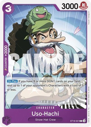 (ST18-001) Uso-Hachi (ST18-001) - Starter Deck 18: PURPLE Monkey.D.Luffy Normal