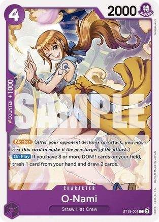 (ST18-002) O-Nami - Starter Deck 18: PURPLE Monkey.D.Luffy Normal
