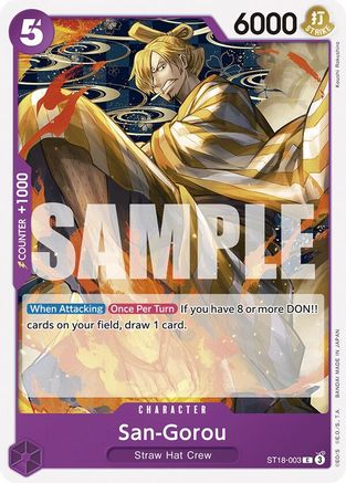 (ST18-003) San-Gorou - Starter Deck 18: PURPLE Monkey.D.Luffy Normal