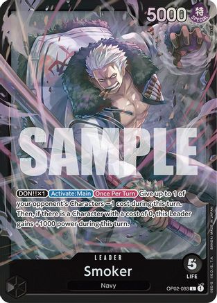 (OP02-093) Smoker (OP02-093) - Starter Deck 19: BLACK Smoker Foil