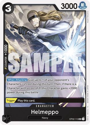 (OP02-113) Helmeppo - Starter Deck 19: BLACK Smoker - Normal