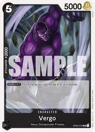 (OP03-079) Vergo - Starter Deck 19: BLACK Smoker - Normal