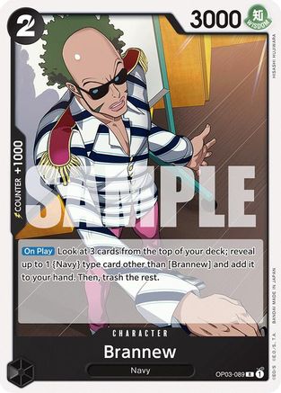 (OP03-089) Brannew - Starter Deck 19: BLACK Smoker Normal