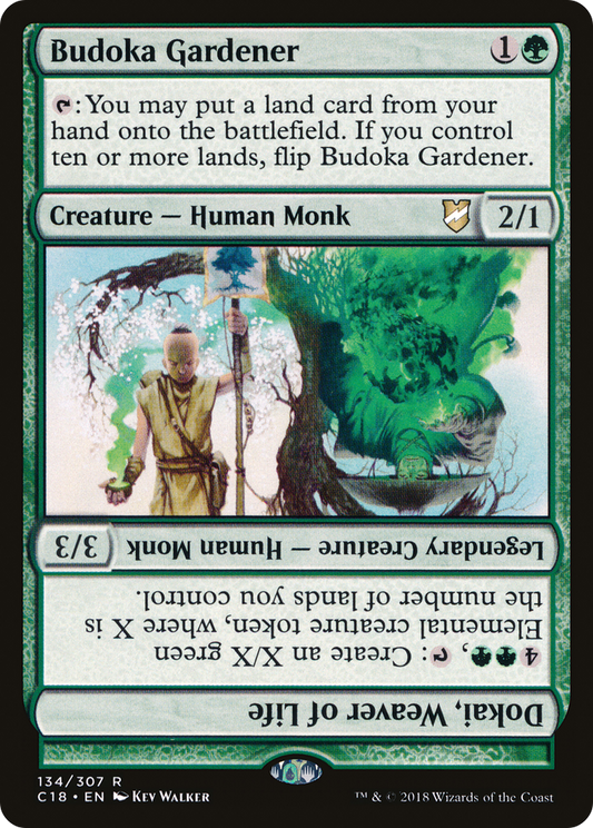 Budoka Gardener // Dokai, Weaver of Life (C18-134) - Commander 2018