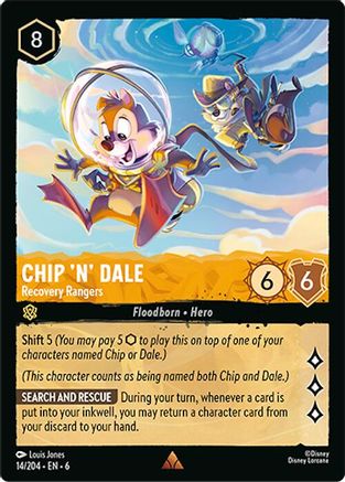 (14/204) Chip 'n' Dale - Recovery Rangers - Azurite Sea Cold Foil