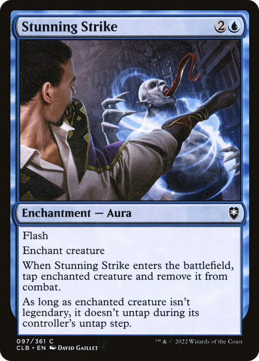 Stunning Strike (CLB-097) - Commander Legends: Battle for Baldur's Gate Foil