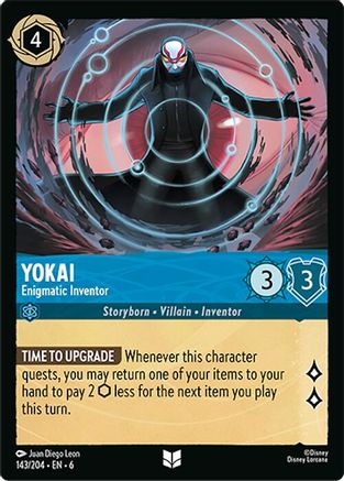 Yokai - Enigmatic Inventor (143/204) - Azurite Sea Cold Foil