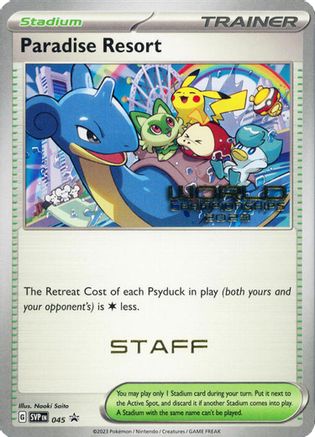 Paradise Resort (World Championships 2023) [Staff] (45) - SV Scarlet & Violet Promo Cards  - Promo