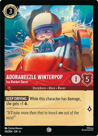 Adorabeezle Winterpop - Ice Rocket Racer (116/204) - Azurite Sea Cold Foil