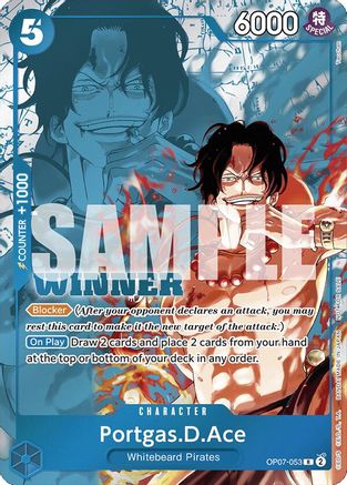 Portgas.D.Ace (Winner Pack 2024 Oct.-Dec.) (OP07-053) - One Piece Promotion Cards Foil