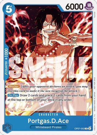 (OP07-053) Portgas.D.Ace (Tournament Pack 2024 Oct.-Dec.) - One Piece Promotion Cards Normal